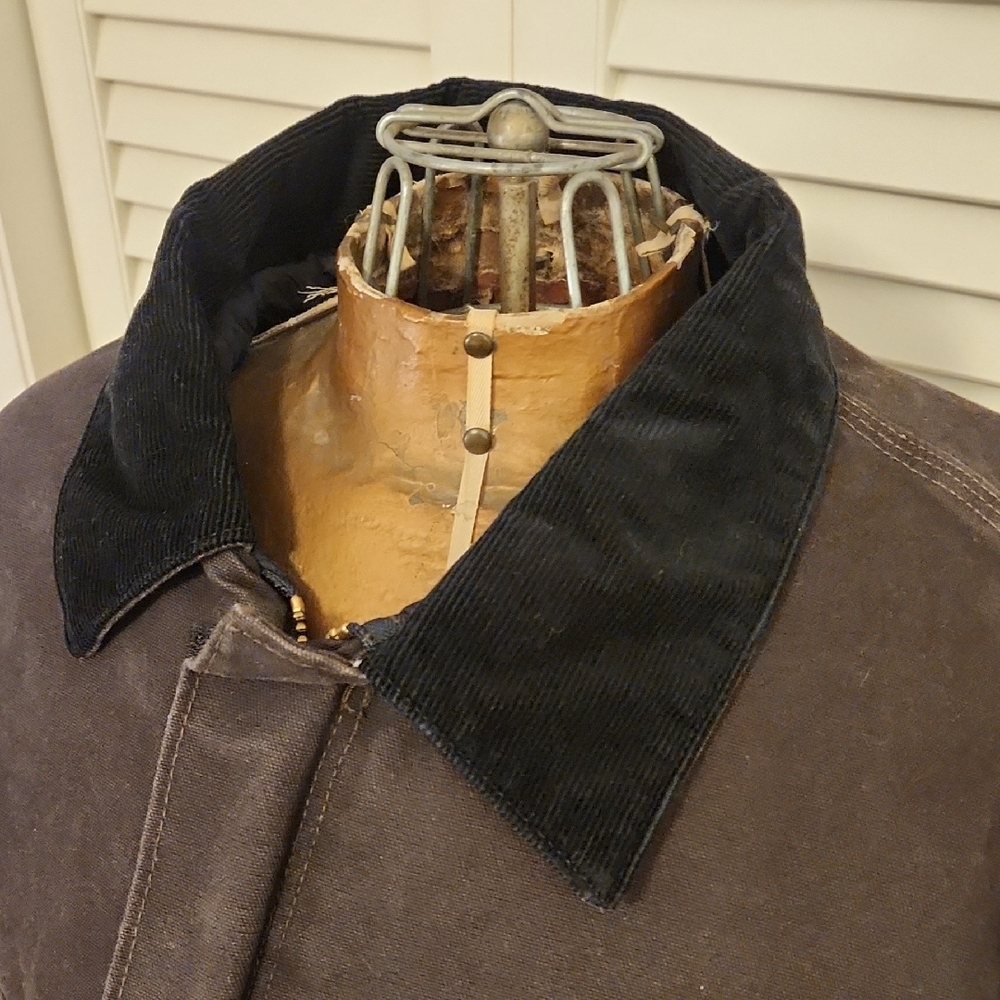 Carhartt Dark Brown Canvas Arctic Quilt Lined Mens Coat Jacket - Picture 4 of 14